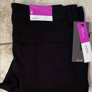 Skinny Women's New Black Stretch Pants - Size 8